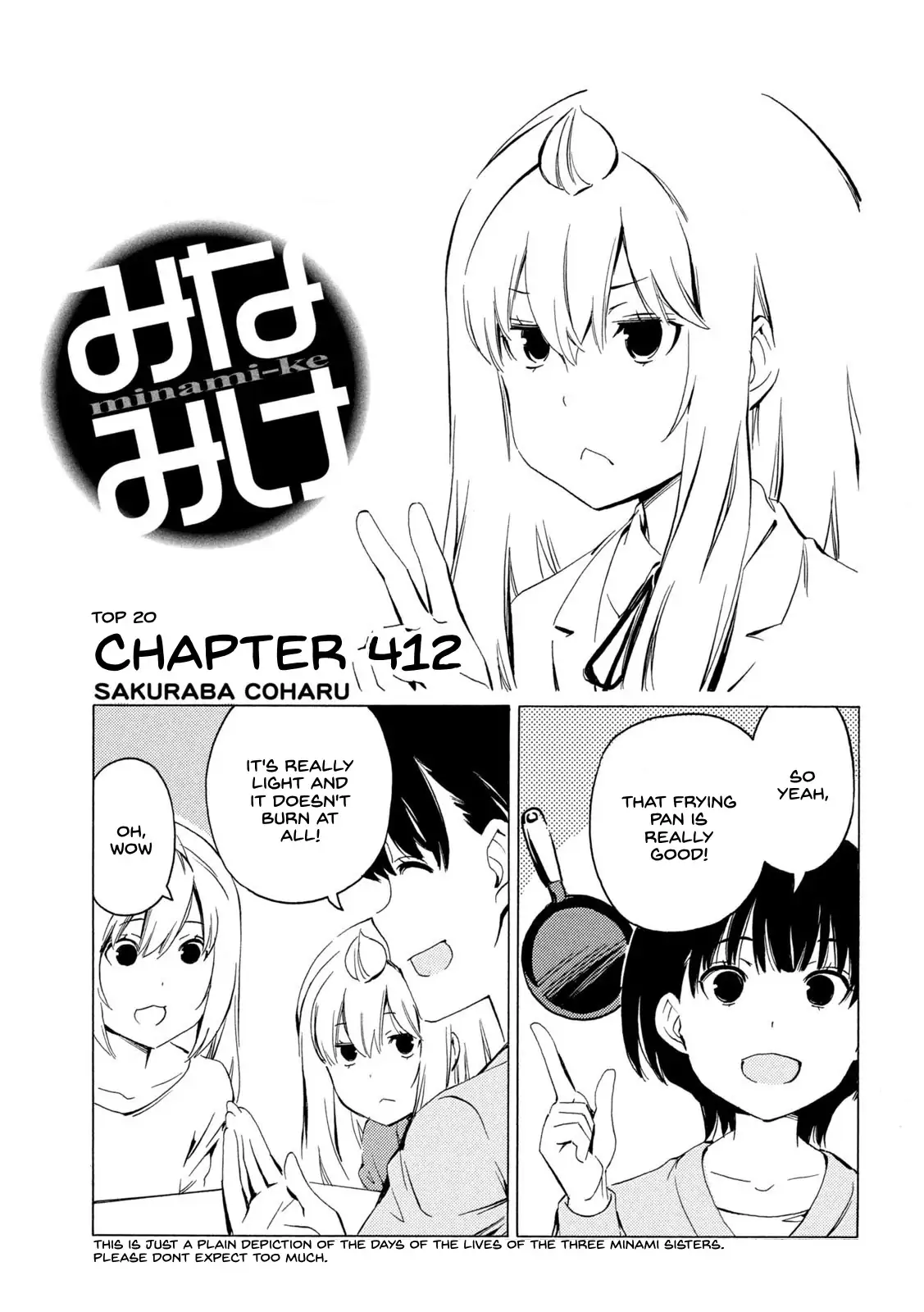 Minami-ke-Chapter 412